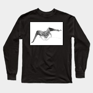 Bat sketch greeting card by Nicole Janes Long Sleeve T-Shirt